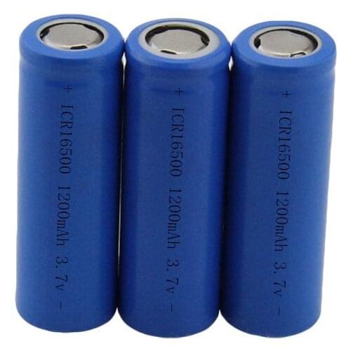 3.7V 1200mAh 16500 Rechargeable Li-ion Battery for LED Torch Flashlight electronic product batteries