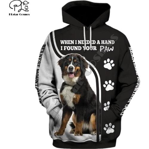 Mens Funny Bernese mountain Dogs 3d print hoodies autumn long sleeve Sweatshirts women pullover tracksuit hood hoody outwear