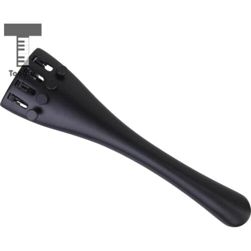 Tooyful High Quality 4/4 Cello Tailpiece With 1Pc 4 Fine Tuners Aluminum Alloy Durable Strong for Cello Violin Accessory Black