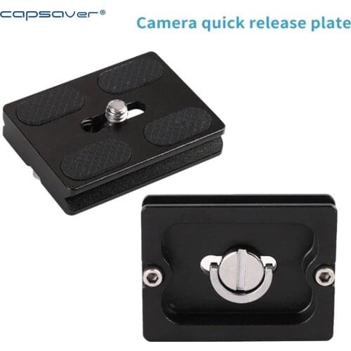 Capsaver Quick Release Plate Tripod Monopods PU-50 Tripod Head Plate Adapter With 1/4 Inches Screw for Tripod Head DSLR Camera