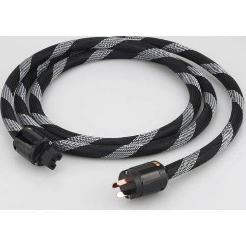 P101+DW22 Pure Copper 3 Prong AU Power cable AC Audiophile Australia Plug IEC C13 Audiophile HIFI 240V