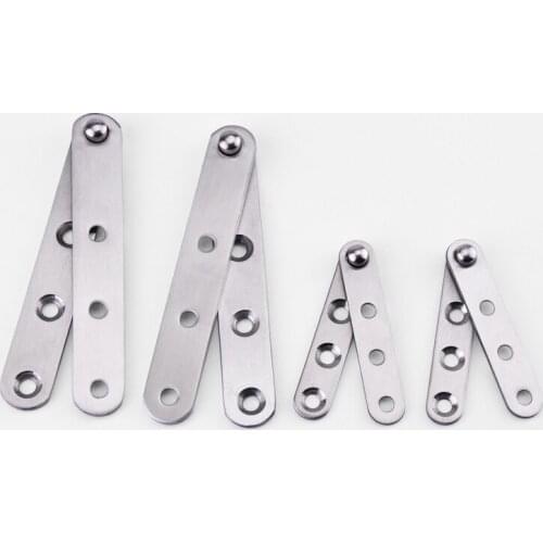 Stainless Steel Hidden Upper and Lower Hinges Hinge Connector 2pcs