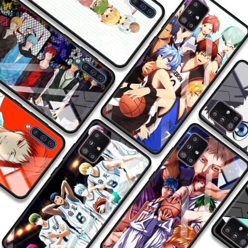 Kuroko no basuke keren Glass Case For Samsung A51 A21s A71 A12 A31 A52 A32 A41 A11 A72 A91 A81 A01 Transparen