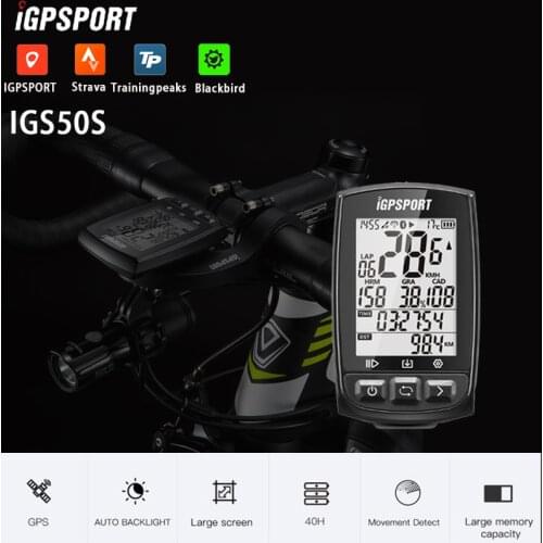 IGPSPORT iGS50E Bike computer GPSEnabled Bicycle Computer navigation Speedometer IPX7 200 hours data storage