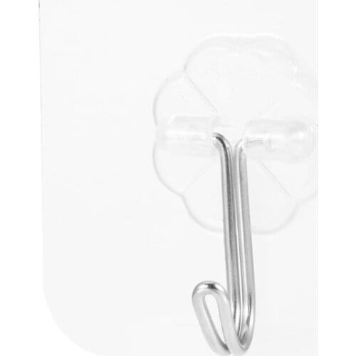 In Stock!6x6cm Transparent Strong Self Adhesive Door Wall Hangers Hooks Suction Heavy Load Rack Cup Sucker for Kitchen Bathroom