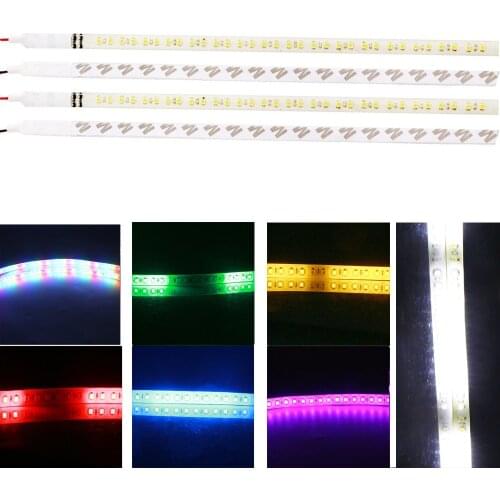 10pcs / lot 30cm 12V Waterproof Flexible 32 LED Knight Rider Lights 3528 Scanning Strobe flash RGB Car DRL LED Strip Lights