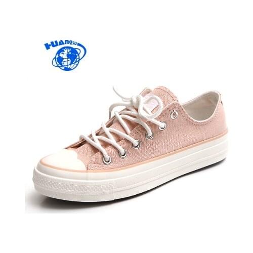 HUANQIU Woman Shoes 2017 Spring Fashion Trend Zapatillas Deportivas Mujer Girls Lady Pink Shoes Casual White Shoes XT02