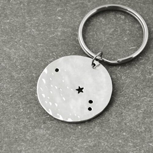 Aries Constellation keychain,Aries Sign Birthday Gift, Horoscope keychain, Astrology Jewelry,Zodiac keychain