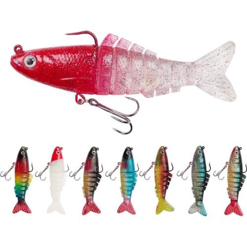 1PCS 8.5cm 17g Multi Section Bait Swimbait Wobblers Fishing Lures For Bass Pike Artificial Bait Hard Lure Fish Goods Tackle