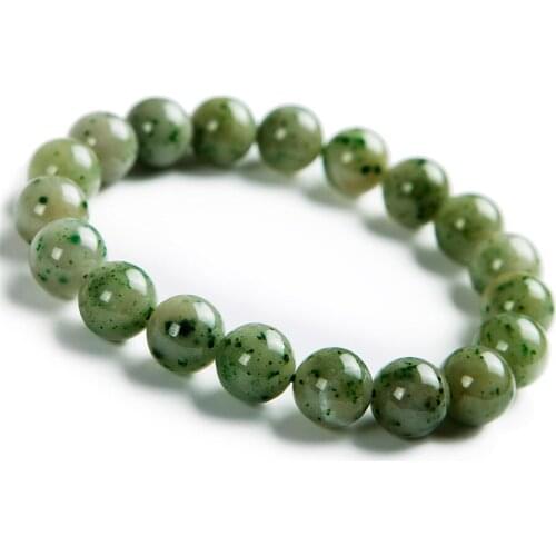 11mm Natural Genuine Dushan Stretch Bracelets For Women Femme Charm Round Crystal Bead Bracelet