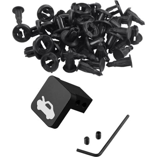 25 Pcs Plastic Push in Car Bumper Fender Door Rivets Clip with Hood Release Latch Handle Repair Kit,Fits for Honda