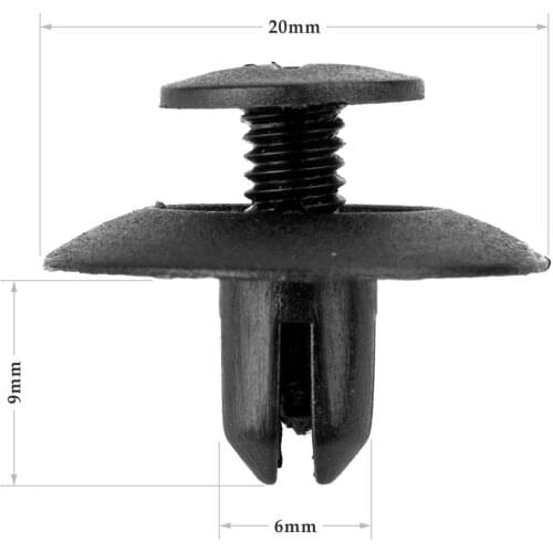 Auto Parts Are Suitable for Honda Car Bumper Core Nail Blade Plate Engine Hood Baffle Fixing Clip Plastic Rivets (100pcs) 3424