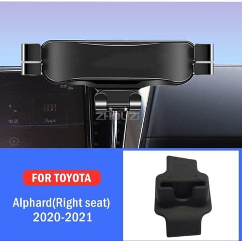 Car Mobile Phone Holder For Toyota Alphard Right Hand Drive 2020-2021 Mounts Stand GPS Navigation Bracket Car Accessories