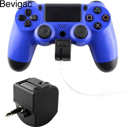 Bevigac 3.5mm Headphone Earphones Adapter with Microphone Volume Control for Sony PlayStation PS 4 PS4 Slim Pro Controller
