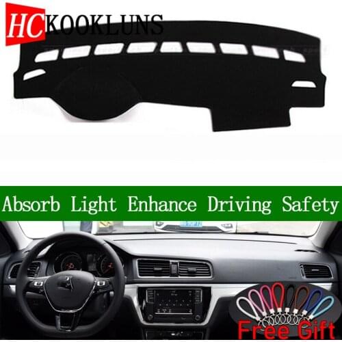 For Volkswagen Gran Cross Lavida 2013-2018 Dashboard Cover Sun Shade Non-slip Dash Mat Carpet Car Stickers Interior Accessories