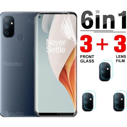6 in 1 Hydrogel Protector Film For Oneplus Nord N100 Protective Screen Full Cover Film On One Plus N n 100 Camera Lens Glasses