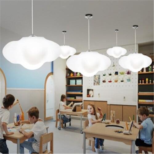 Nordic Minimalist Creative Cloud Chandelier Kindergarten Cloud Lamp Restaurant Clothing sStore Decoration LED Chandelier