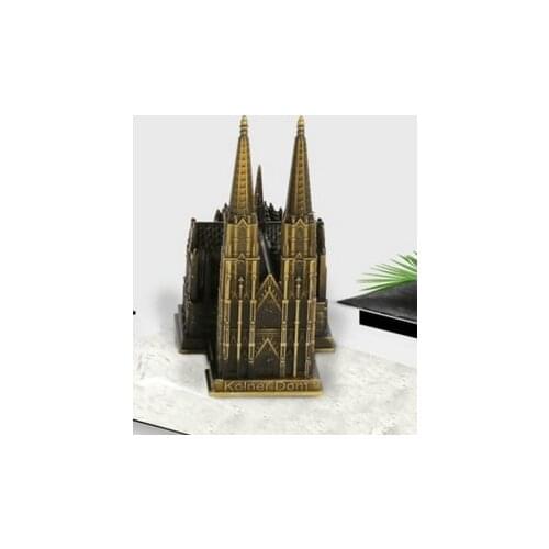 German Catholic cathedral building decoration technology office decor tower craft art adornment home decor Kirsite Model gift
