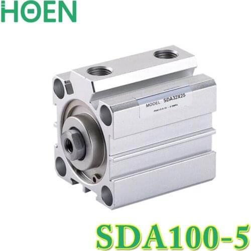 SDA100-5 Airtac type100mm Bore 5mm Stroke Pneumatic Compact Cylinder SDA100*5 Airtac Thin Cylinder SDA series