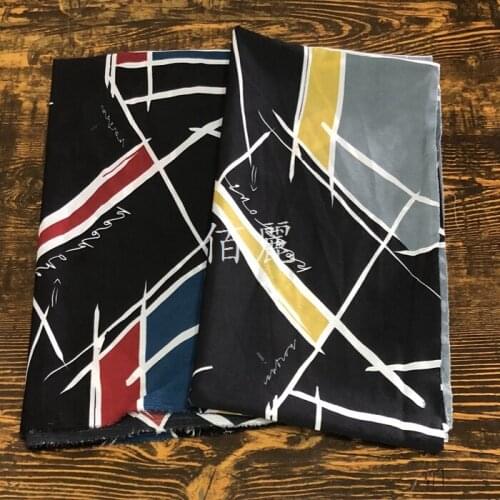 Network hot style geometrical design printing fabric cloth shirt skirt / 1 m