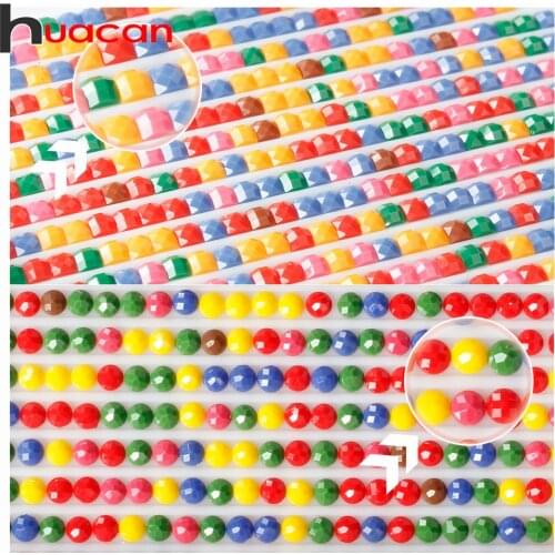 Huacan DMC Rhinestones For Diamond Painting Full Square/Round Crystal For Diamond Embroidery