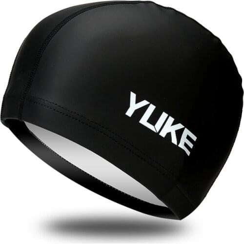 Unisex Swimming Cap Waterproof PU Women Men Ear Protect Long Hair Swimming Pool Bathing Diving Hood Swim Hat