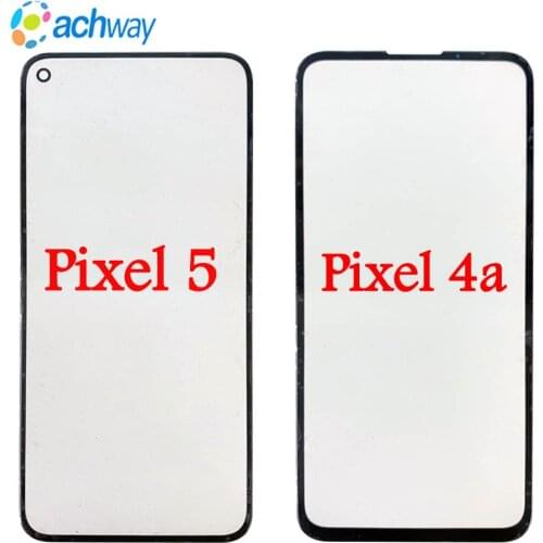 Original 6.39" For Google Pixel 4a pixel4a LCD Screen Outer Glass Lens Replacement Repair For pixel 5 pixel5 Front outer Glass