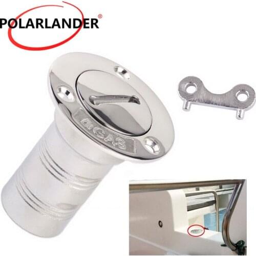 1.5 inch Stainless Steel 316 For Rowing Boat Marine Fuel Deck Filler Filler With Cap Silver 38mm Trucks Deck Gas With Key