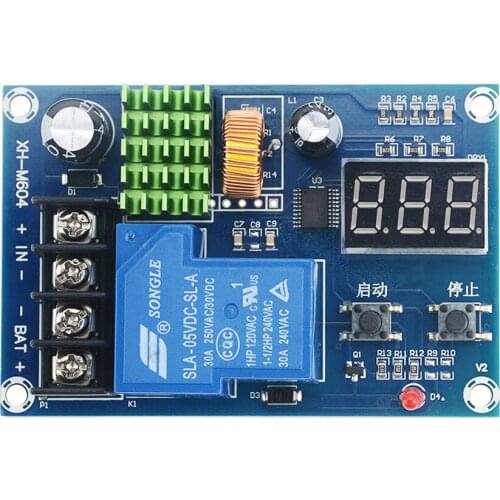 1PCS XH-M604 Battery Charger Control Module DC 6-60V Storage Lithium Battery Charging Control Switch Protection Board