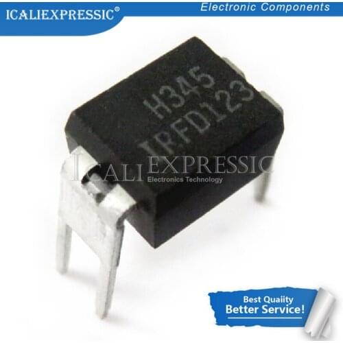 10PCS IRFD123 FD123 DIP-4 In Stock