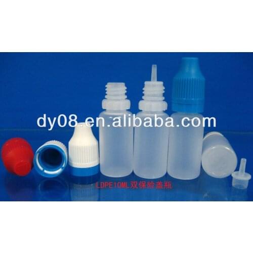 2500pcs/lot LDPE10ml bottle/ long thin dropper /childproof &tamper proof cap