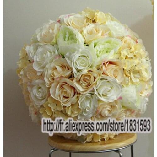 45cm*4pcs/lot Artificial Silk Rose hydrangea and peony Wedding decoration Kissing flower Ball Flower wall decoration TONGFENG