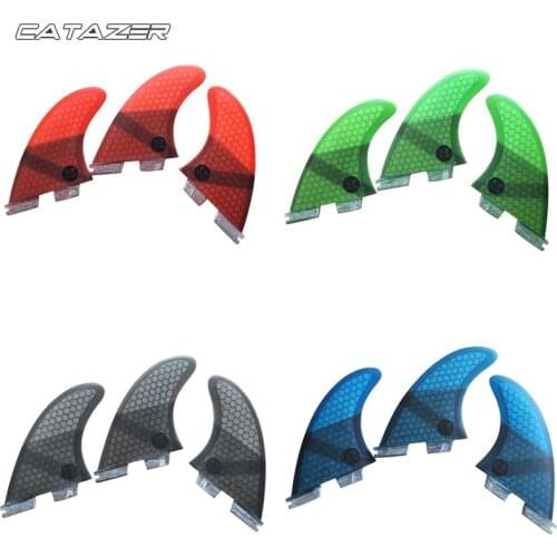 Surf Accessories Surf Fins FCS2 G3/G5/G7 Up Surfboard Honeycomb Fins Tri Fin Set Fcs Fin Fibreglass