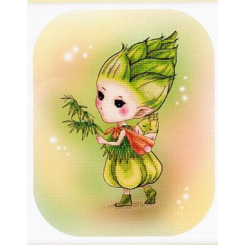 HH MM Mouse avatar Counted Cross Stitch Kit Cross stitch RS cotton with cross stitch Phonograph Bamboo Sprite