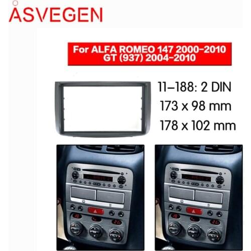 Car Fascia For TOYOTA Alpha 147 2012-2014 Double Din Car dvd Frame Fascias Audio Fitting Adaptor Panel Dashboard