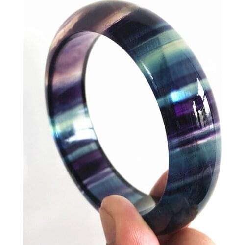 100% natural fluorite bangle hand-carve jade bracelet women real stone bracelets jade jewelry jadeite jade jewelry