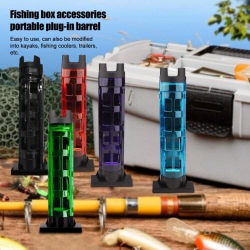 Rod Holder Raft Fishing Barrel Accessories Vertical Inserting Device For MEIHO Box Fishing Pesca Iscas Tackle Accessories