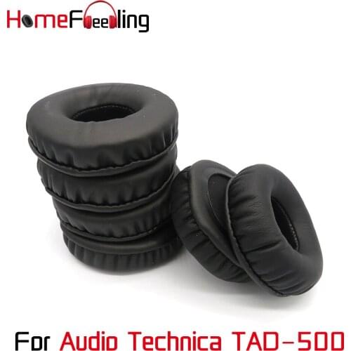 Homefeeling Ear Pads for Audio Technica TAD-500 Headphones PU Thicken Soft Velour Sheepskin Leather Earpads Replacement