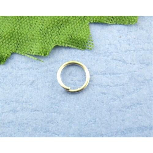 DoreenBeads 1200PCs White K Color Open Jump Ring For DIY Jewelry Making Jump rings Findings 5mm dia. (B00172), yiwu