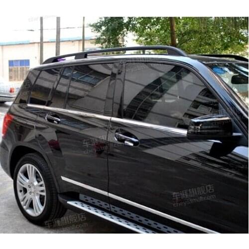 6pcs Stainless Steel Car Window Molding Trim Decoration For Mercedes Benz X204 GLK200 GLK300 Car Accessories