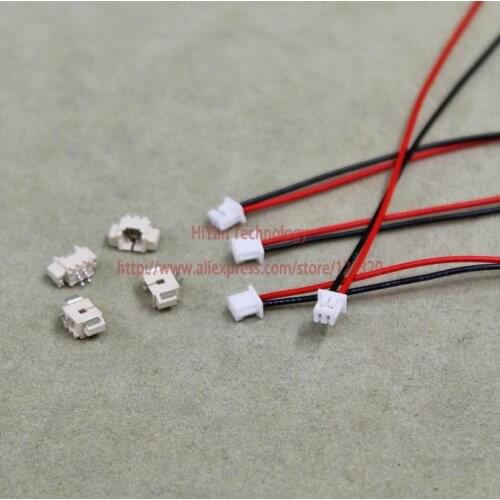 JST Molex 1.25mm Pitch SMD Side Entry 2Pin Connector 100mm To 250mm with 1571 28AWG Electronic Wire Cable Pin Header