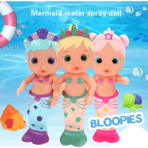 Buy A New Baby Baby Beach Swimming Pool Water Swimming Doll Water Spray Cry Doll Mermaid Doll Accompany Doll Birthday Gift Set