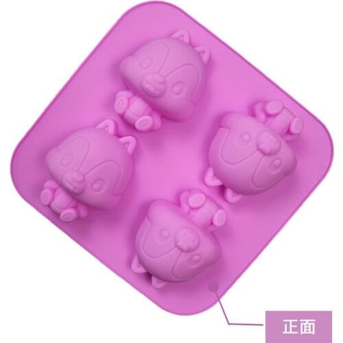 Cartoon Mold Cake Mold Squirrel Crystal Epoxy Mold Pudding Ice Cube Mold Chipmunk Hand Soap Baking Mold