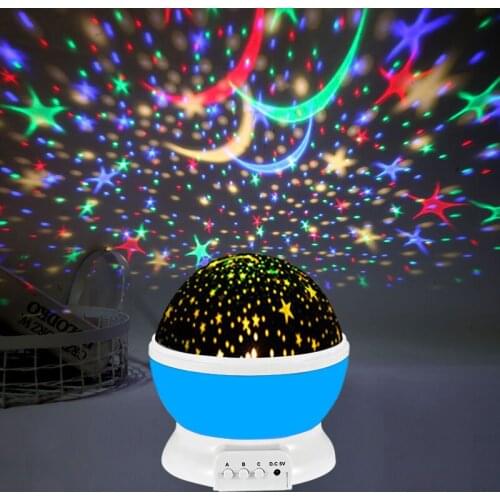Novelty Luminous Toys Romantic Starry Sky LED Night Light Projector Battery USB Night Light Creative Birthday Toys For Children