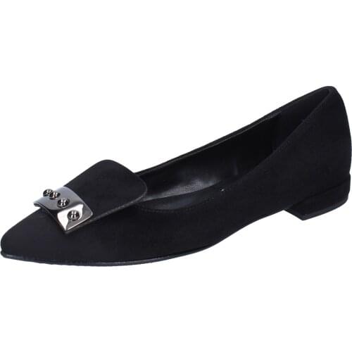 OLGA rubies ballet flats woman synthetic suede black