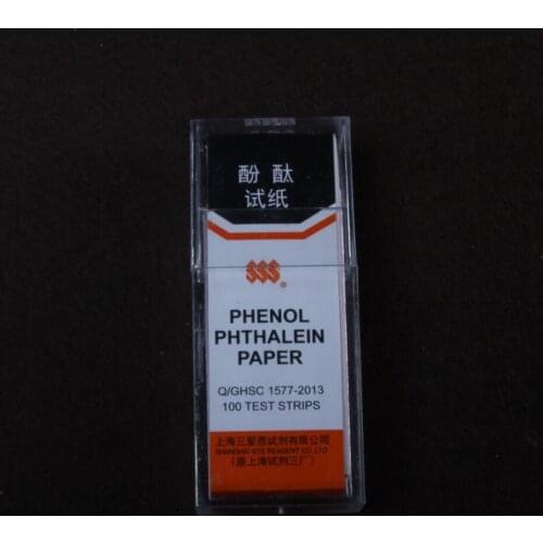 Phenol phthalein paper 200 test strips (5 knifes/box * 2 boxs) detection of ammonia phenolphthalein test paper