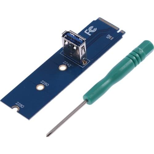 M.2 NGFF to USB 3.0 PCI-E X16 Card VGA Graphics GPU Card Extension Riser Video Card Extension Cable Mining Transfer Card