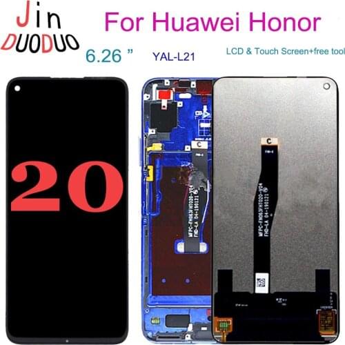 For Huawei Honor 20 Touch Screen Digitizer Assembly For Huawei Honor 20 YAL-L21 LCD Display Repair Parts
