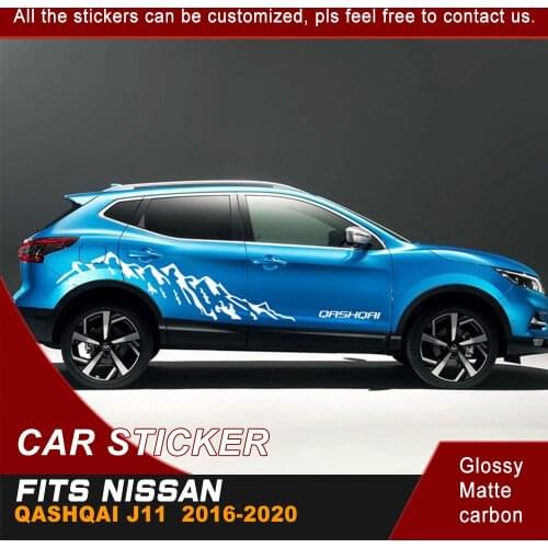 For Nissan Qashqai J11 2016 2017 2018 2019 2020 Car Decals Side Body Graphics Vinyl Car Decoration Car Stickers And Decals