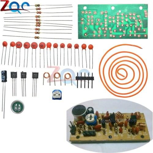 80MHz-103MHz FM Radio High Frequency Wireless Microphone DIY Kits MIC Board Sound Electrical Siganl Transform Module Antenna